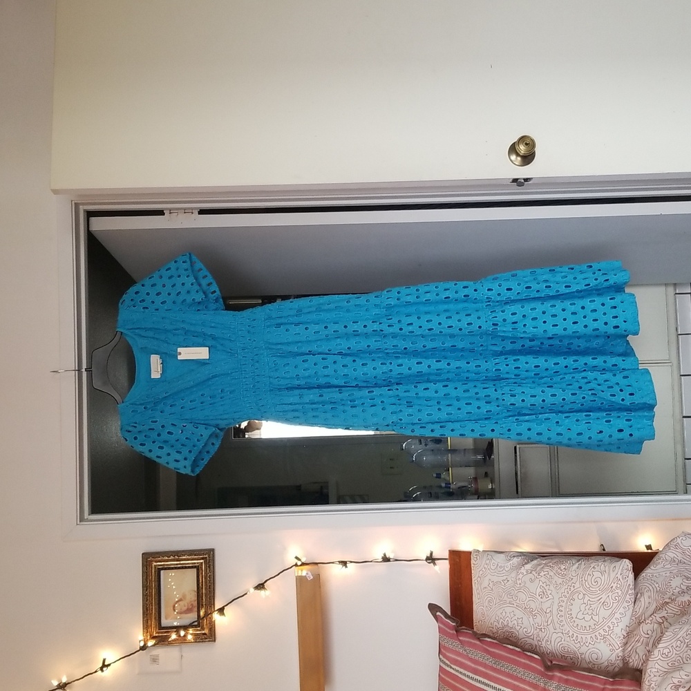 Anthropologie Blue Maxi Dress